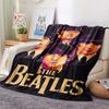 1PC Band Print FlAannel Blanket, High quality Comfortable for All Seasons, Home Decor, Warmth and Comfort