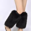 Boots Covers Women Solid Color Sexy Faux Fur Leg Warmer Calf Socks Party Costume