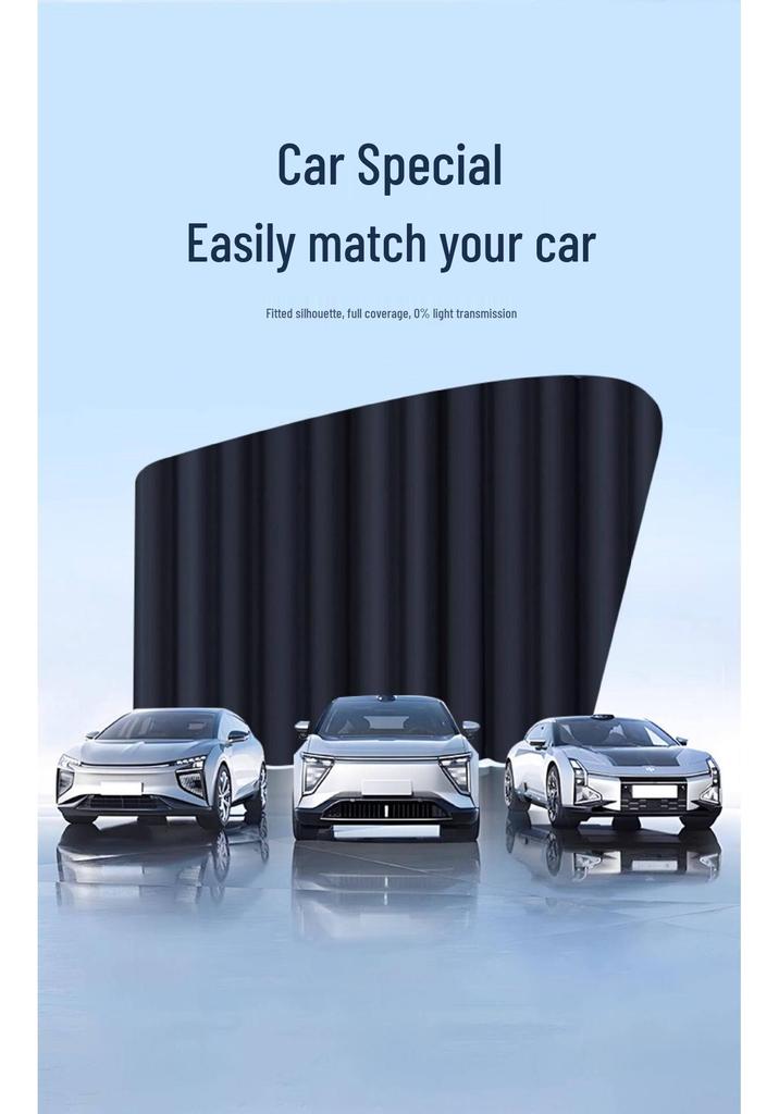 Children's Sunshade Car Window Curtains - Rear Seat Privacy & Sun Protection for Sedans