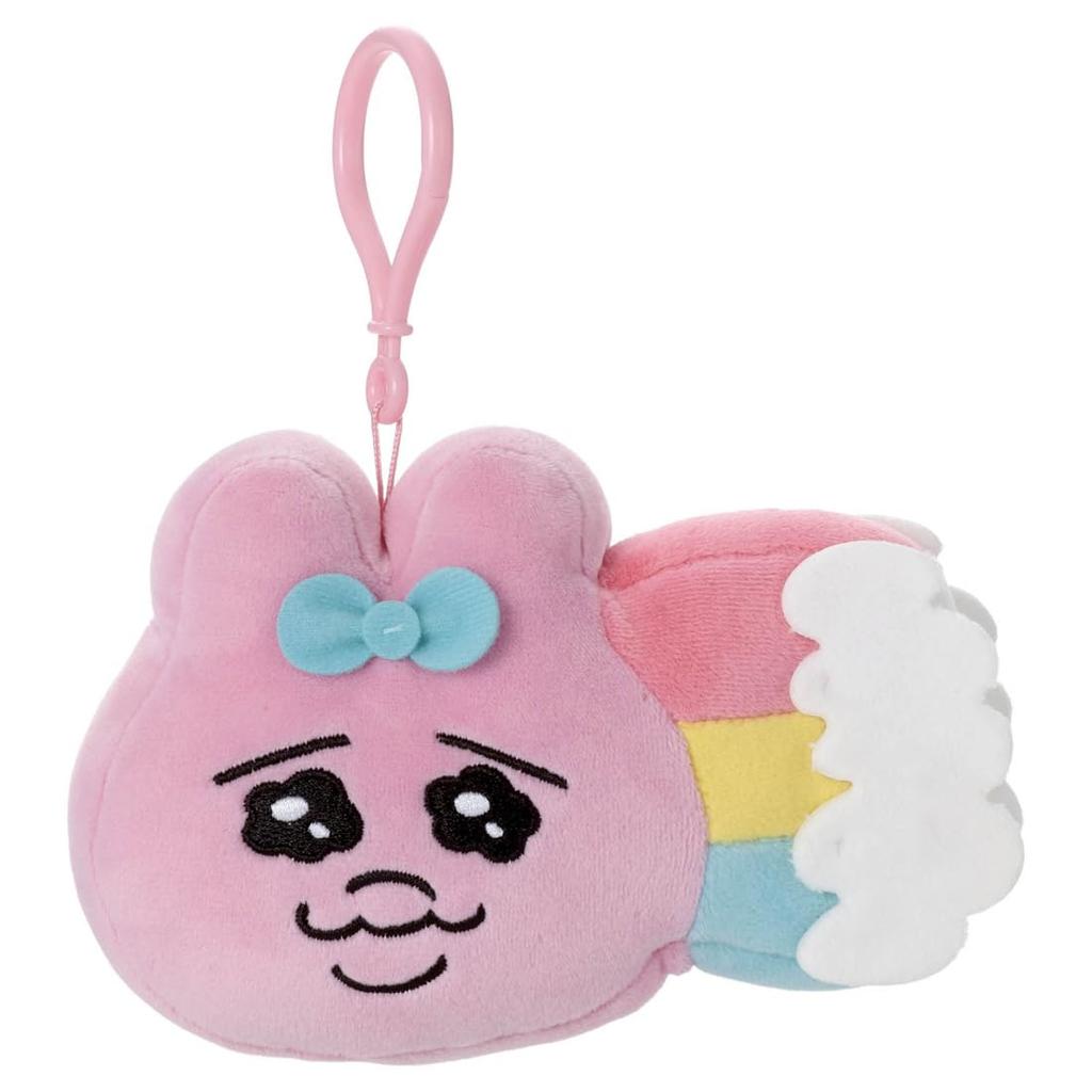 Takara Tomy Arts Panties Rabbit Plush 15cm Wide (TAKARATOMY A.R.T.S) Mocchi-Mocchi-Style Face-Shaped Mascot, (Rainbow), Toy, Approx.