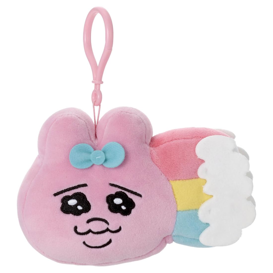 

Takara Tomy Arts (TAKARATOMY A.R.T.S) Mocchi-Mocchi-Style Face-Shaped Mascot, Panties Rabbit (Rainbow), Plush Toy, Approx. 15cm Wide