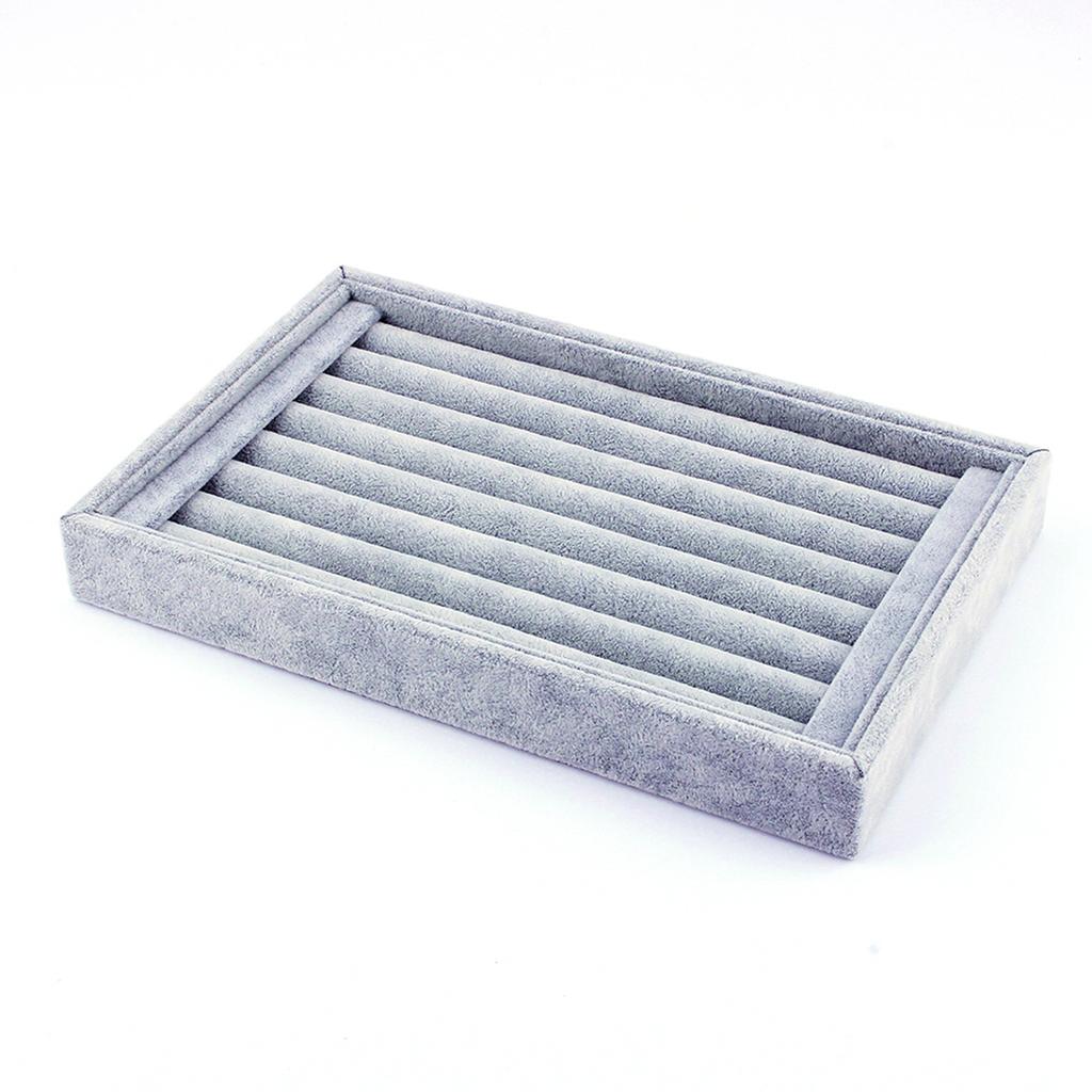 Ring Jewellery Display Storage Box Tray Case Organiser for Tie Clip Earrings