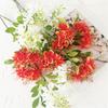 Künstliche Orchideenblumen Kunstseide Langer Stiel Oncidium Blüte Fake Blumengesteck für Hochzeit Party Heimbüro Dekoration