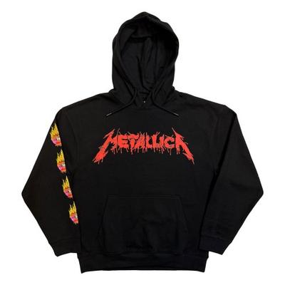 Metallica Unisex Adult Flower Skull Back Print Hoodie