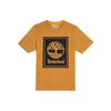 Timberland Printing Casual Round Neck Short Sleeve Couple Style Yellow Unisex A2AJ1-P57