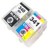 Refill Ink Cartridges for the Series Cartridges 1 Black and 1 Compatible and MX523 Compatible with Smile Ink Warranty BC-341/340 (2 Total BC-340