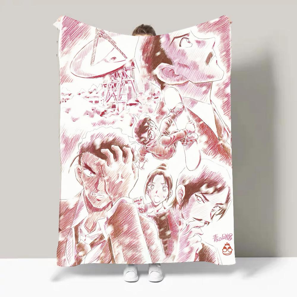 Detective Conan One-eyed Flashback Blanket Design Lightweight For Dorms, Naps, Living Room, Office,Sofa,All-Season