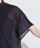 Nano Universe Poncho Design Size F Women's Shirt, 111, Large, Blue, 669-5121311