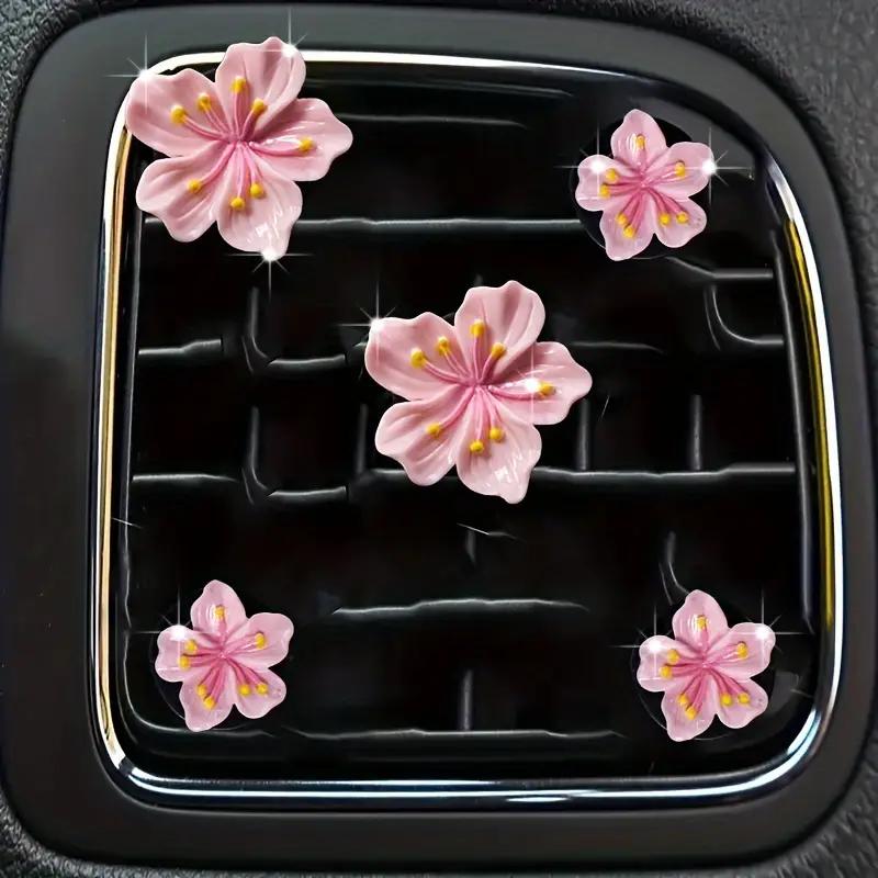 5pcs Car Perfume Clip Flower Air Outlet  Decorations Car Air Conditioner Air Vent Personalized Interior Decoration Accessories