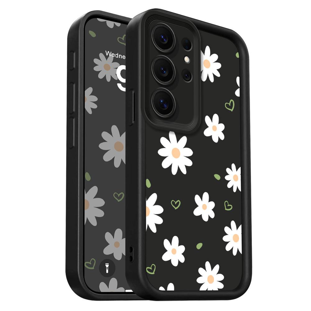 

Floating Daisies Phone Case For Samsung Galaxy S26 S25 S24 FE Plus Ultra 5G Staircase Soft Cover Samsung S26 Plus чорний