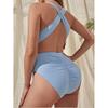Women’s Maternity One-Piece Swimsuit, Solid Color Double Strap Loose-Fit Backless Pregnancy Swimwear