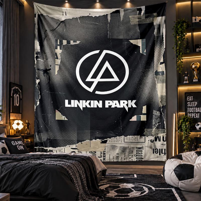 Wall Hanging Tapestry Linkin Park Print Cloth for Living Room Bedroom Home Decor