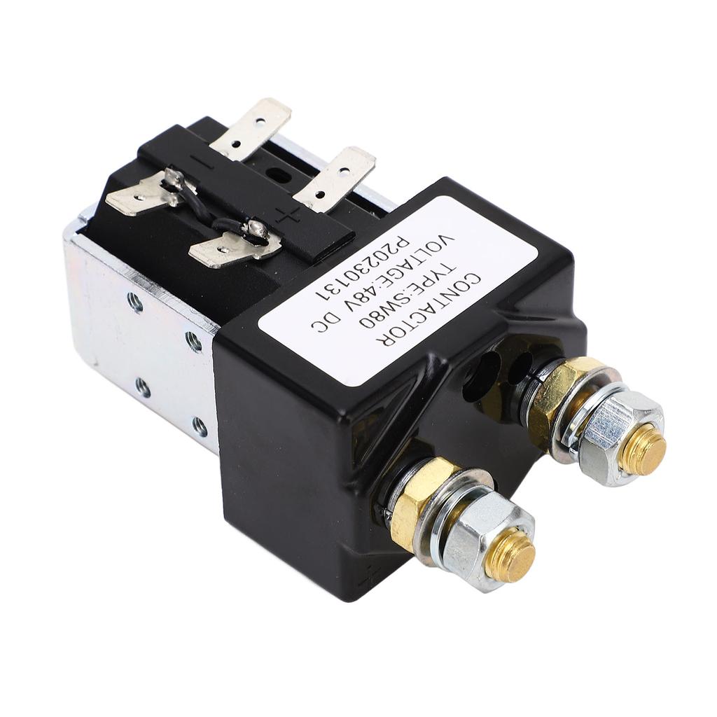Contactor Relay Metal Alloy High Performance Starter Solenoid Relay Replacement for E‑Z‑GO 100A 48V