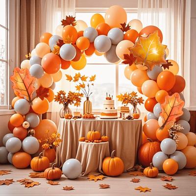 Herbst Ballon Hochzeit Geburtstag Jubiläum Szenen Dekorationsset Partydekoration