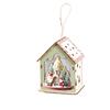 Colorful Christmas LED Light Wooden House Cute Luminous Cabin Wooden Luminous Huts  Kids Gifts