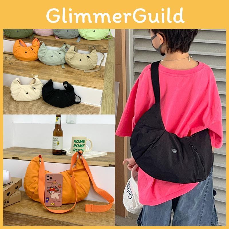 Solid Button Color Dumpling Wrap Kids Casual Shoulder Bag Trendy Outings Light