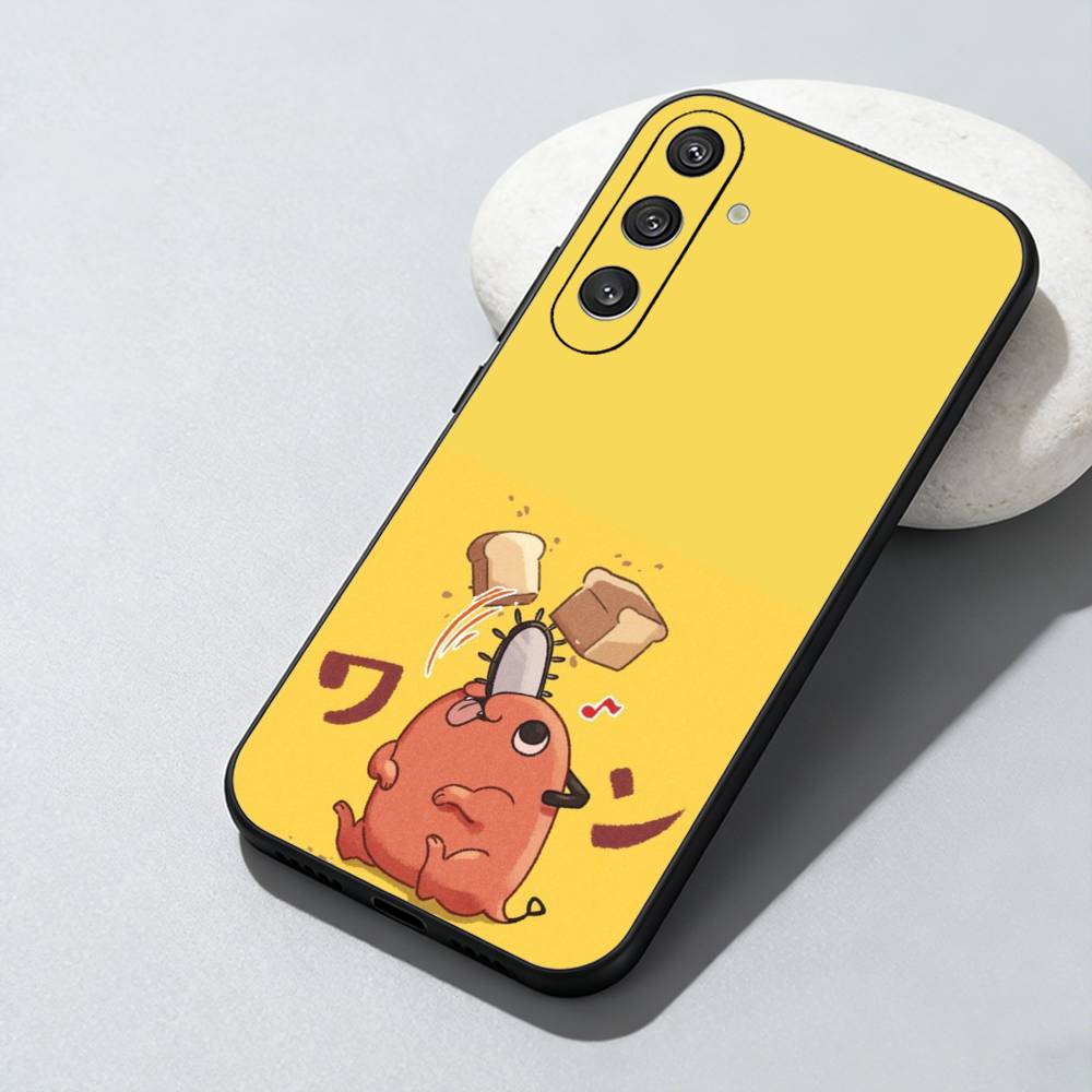 Anime P-Pochita Phone Case For Samsung Galaxy A73,A72,A71,A70,A52,A51 Others Soft Black Cover Samsung a11