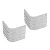 2 Pack Deck Corner Cap Heavy Duty Aluminum Height 3 1 8in To 3 3 16in Top 3 1 8in To 3 3 16in for 90 Deg Rounded Corner