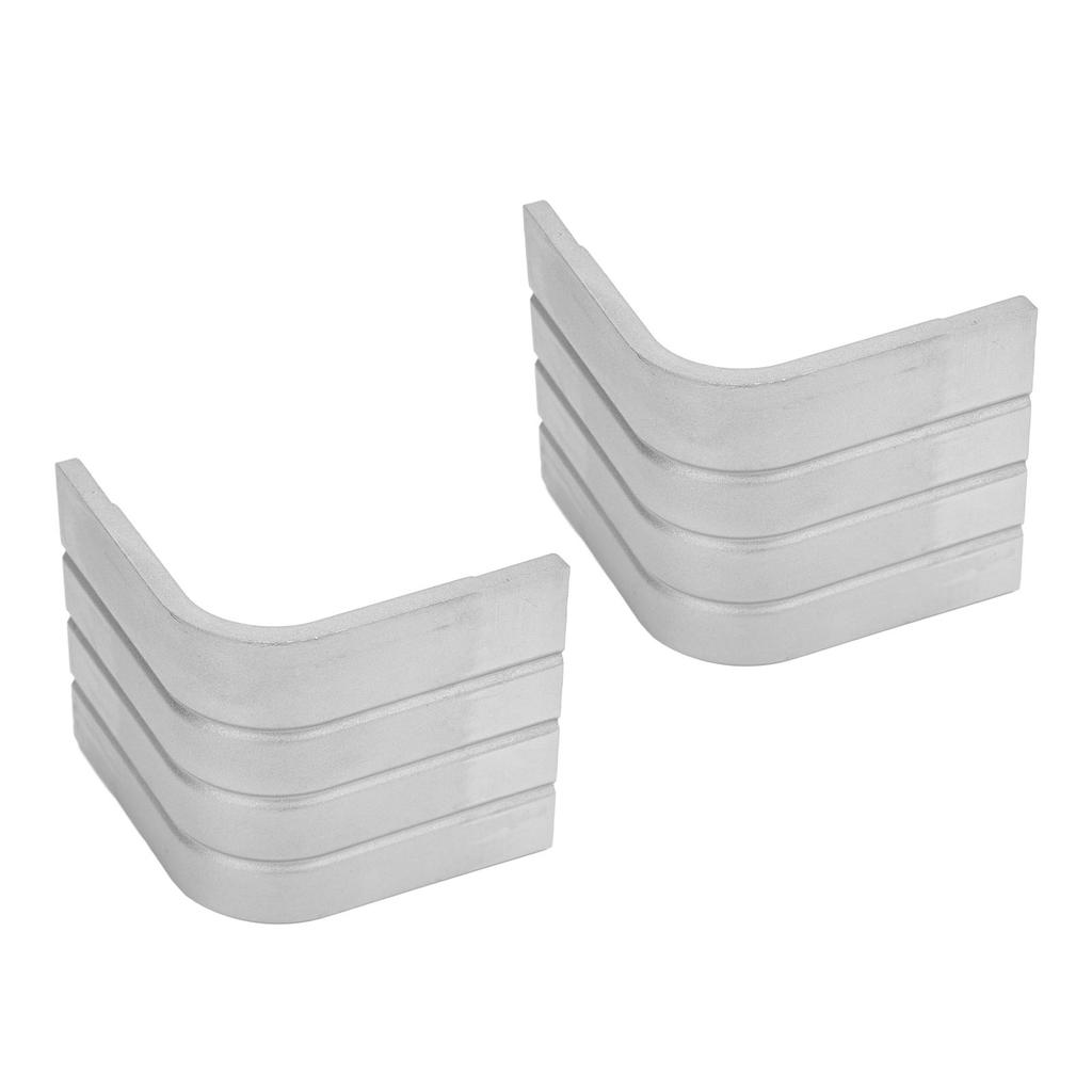 2 Pack Deck Corner Cap Heavy Duty Aluminum Height 3 1 8in To 3 3 16in Top 3 1 8in To 3 3 16in for 90 Deg Rounded Corner