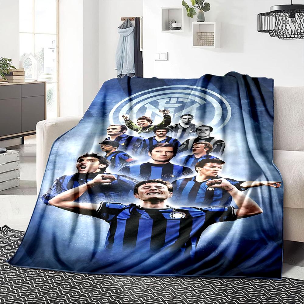 Coperte Campioni Inter Milan Flanella Stampata Traspirante Calda Coperta da Divano per Casa Ufficio Copriletti 0708a2