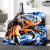 Eagle Art Print Flannel Blanket High Quality Warm Comfortable Cover for All Seasons Perfect for Gifts Home Decor