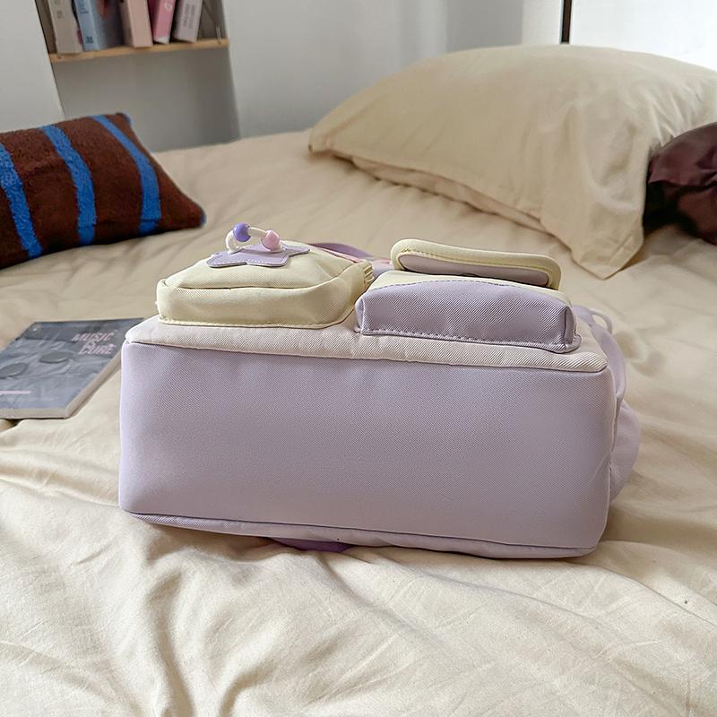 Torba studencka na ramię w kontrastowym kolorze, duża pojemność, torba listonoszka