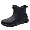 Fashion New Men's Rain Boots Rubber Gumboots Mid-calf Waterproof Working Boots Comfort Non-slip Fashion Men's Rain Boots Rubber Gumboots