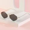 NeoRetro 2580 Two-Bridge Minimal Sunglasses C1 Black