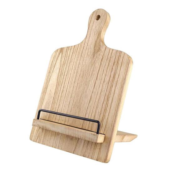 

Деревянный держатель для кулинарной книги, регулируемая подставка для книги рецептов на кухонном столе, прочный многофункциональный настольный телефон