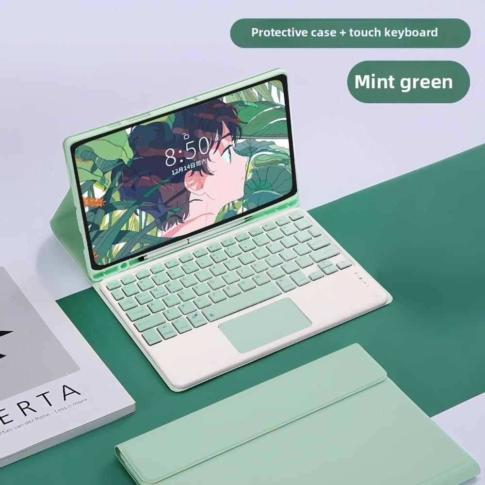 Leather Case for Samsung A9 Plus Tablet with Magnetic Keyboard and S Pen Slot Compatible S9FE