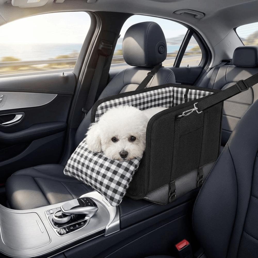 Comfortable Car Pet Seat Cushion Soft Cushion Dog Car Seat Portable Pet Grid Cushion  for Dogs Cats