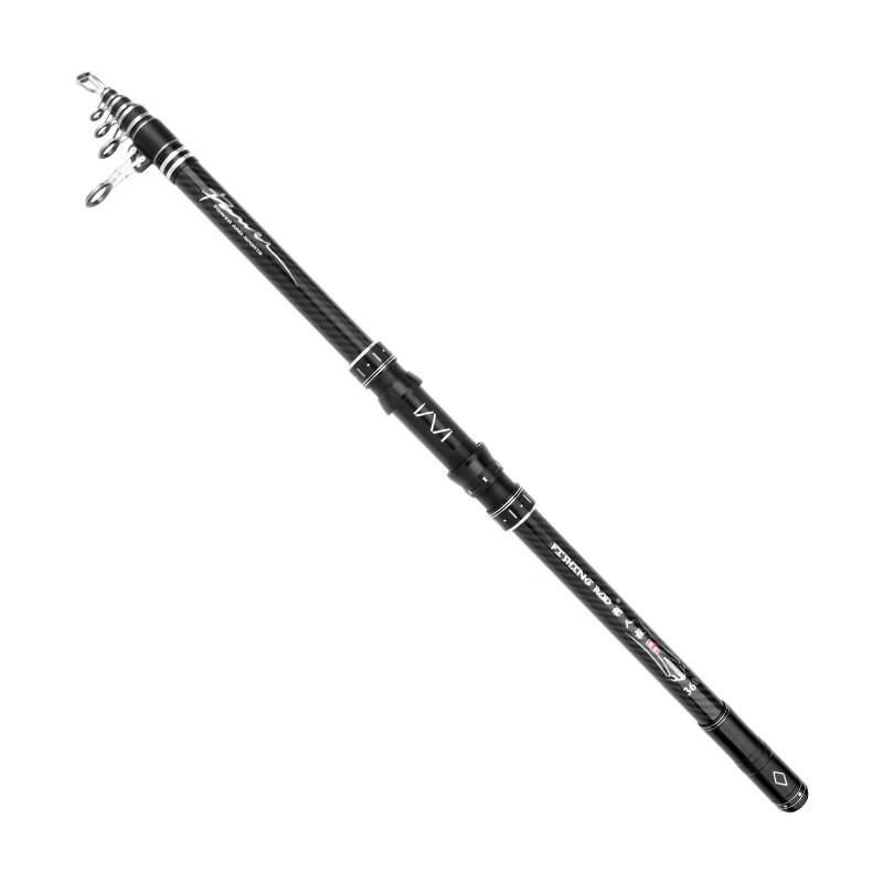 Iosn Carbon Fiber Telescopic Sea Fishing Rod with 7000 Series Reel