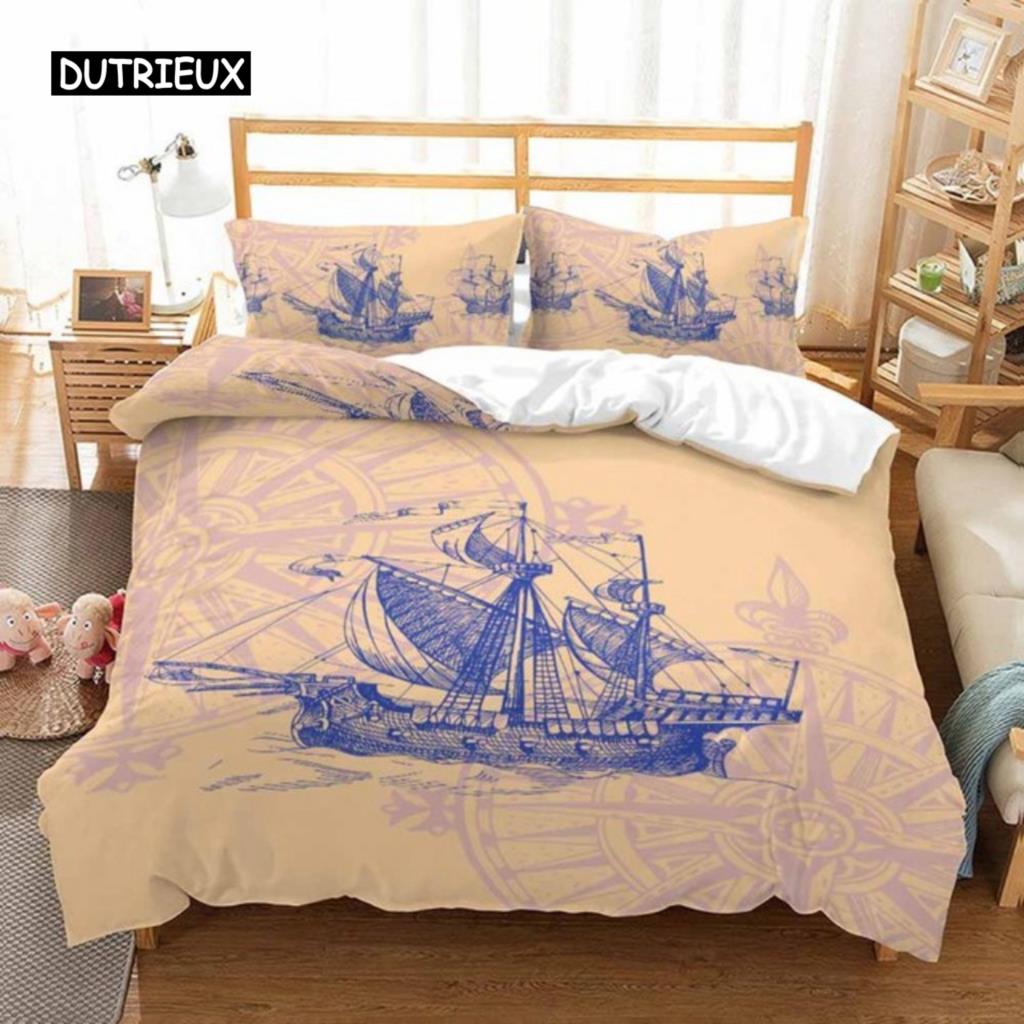

Комплект постельного белья с якорем, модный пододеяльник, морской якорь, лодка, пират, одеяло, покрывало для женщин, мужчин, детей, подростков, мальчиков, украшение для спальни EU single(135x200cm)