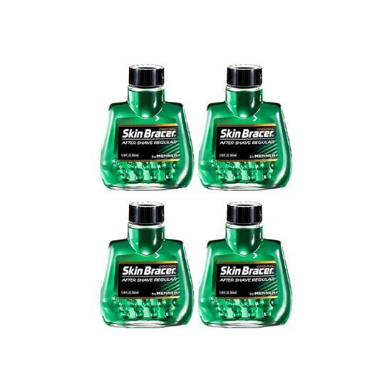 Mennen Skin Bracer After Shave Regular Refreshing Cooling Lotion 165ml × 4 Packs