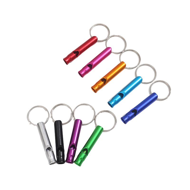 Multi-Functional High-Pitched Aluminum Survival Whistle Keychain