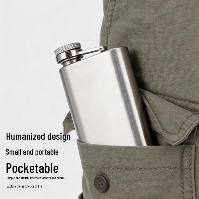 Portable Mini Plastic Hip Flask