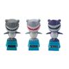 Car Ornament Dashboard Bobbling Dancing Toys Solar Powered Shark Shaking Head Toy Solar Swing Shark