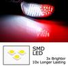 Clear Lens Red/White Dual-Color LED Side Door Lights For 97-03 F150, 97-99 F250