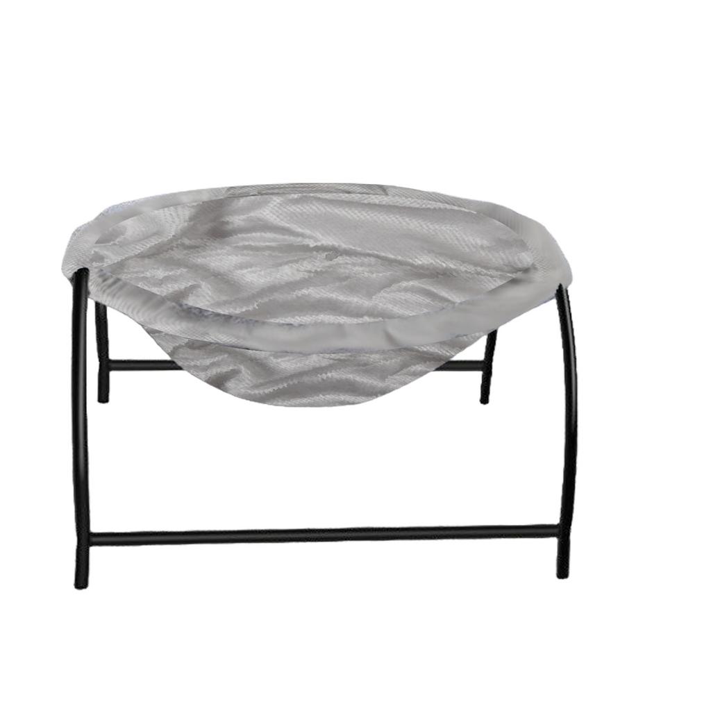 Elevated Cat Hammock Bed Comfortable Breathable Removable Raised Standing Pet Sleeping Bed for Home Grey