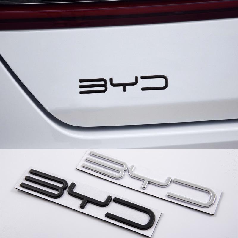 3D Metal Car Sticker for BYD Models - Tang, Song, Yuan, Qin Series Tail and Side Decoration