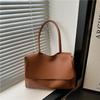 Womens Oversized Shoulder Bag With Stitching Detail For Street Style Fashion