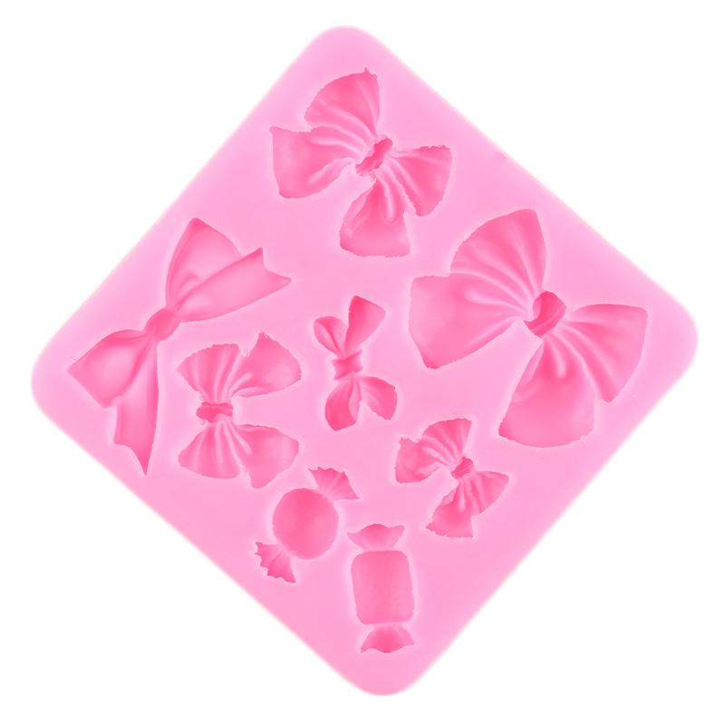 Schleife Silikonform Schleifen Fondant Formen DIY Kuchen Dekorieren Werkzeuge Cupcake Topper Candy Resin Tonform Schokolade Gumpaste Formen