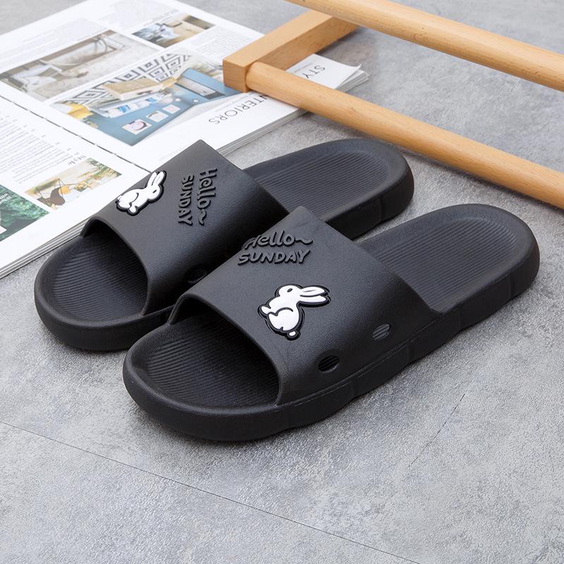 Spring-Summer Women's Leisure Flip-Flops: Outdoor PVC Flat Heel Slippers