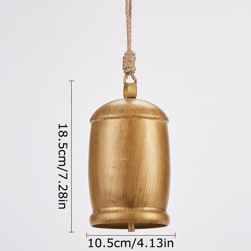 1PC Vintage Metal Jute Bell Decor Timeless Heirloom Rustic Christmas Cow Bells Weather-Resistant