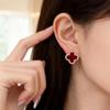 Elegant Four-Leaf Clover Stud Earrings - Chic, Luxury Fashion Accessory