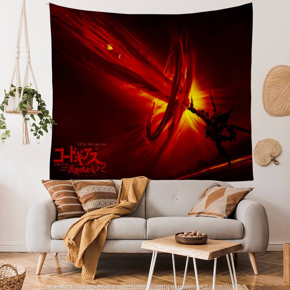Anime Code Geass Colorful Tapestry Wall Hanging Bohemian Wall Tapestries Mandala Wall Art Decor