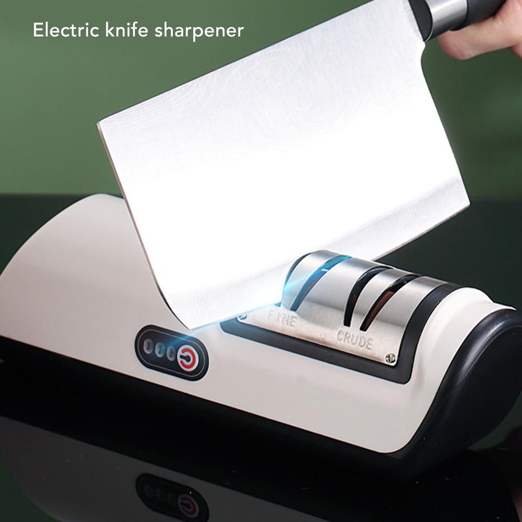 Electric Knife Sharpener Professional Automatic Household Multi Functional Fast Rechargeable Tool for Kitchen Knife