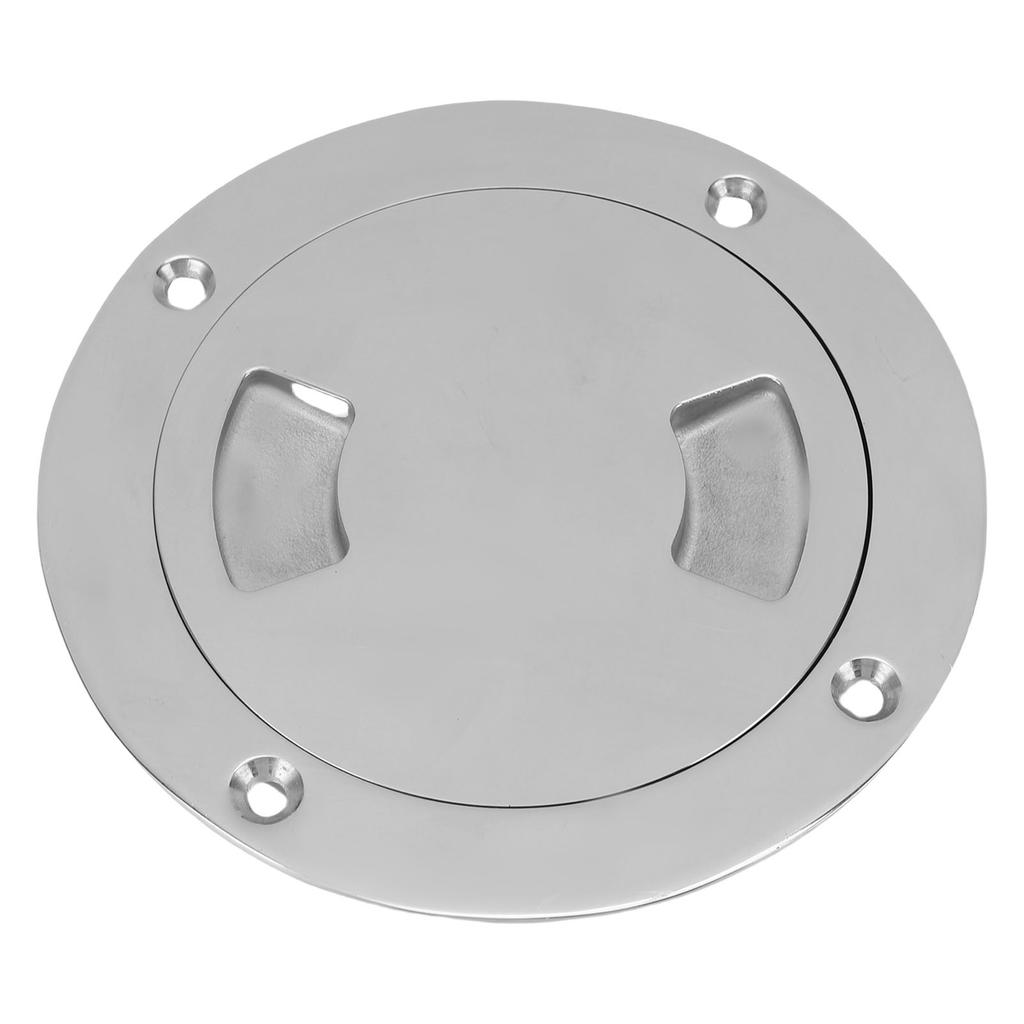 4 Inch Round Boat Hatch Detachable Cover 316 Stainless Steel Non Slip Deck Plate Inspection Hatch