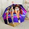 Virtual Fashion Show Outdoor Automatic Umbrella Compact & Durable 8-Rib Design Lightweight Travel Essential Fashionable Birthday/Christmas Gift
