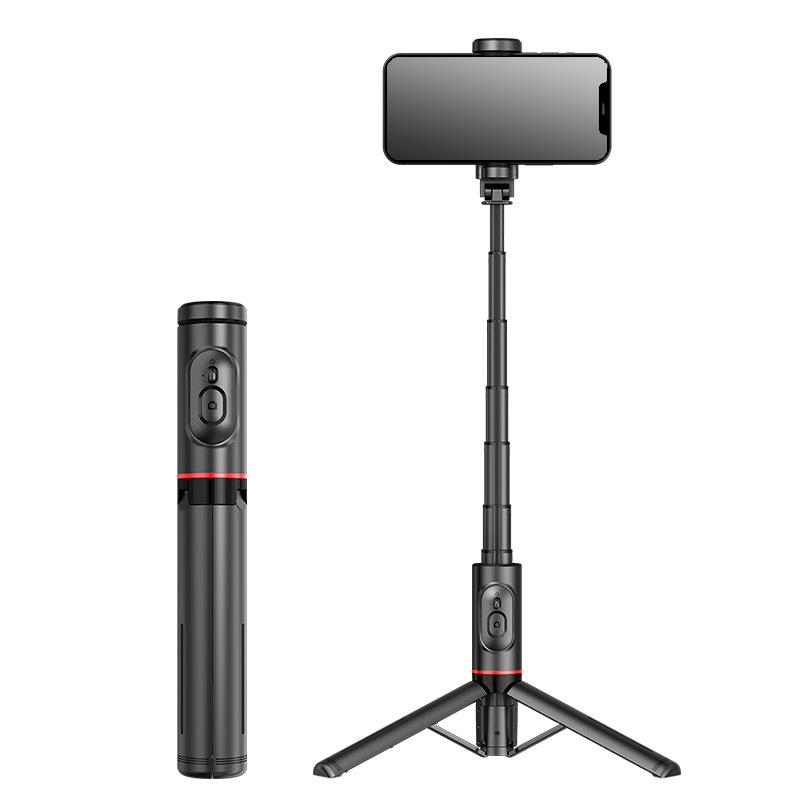 Integrated Hidden Multi-Functional Tripod C10 Selfie Stick Live Streaming Stand Mobile Phone Holders Stand Lay Flat
